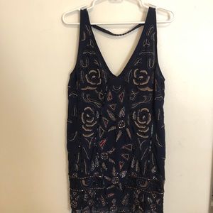 Free People beaded shift dress